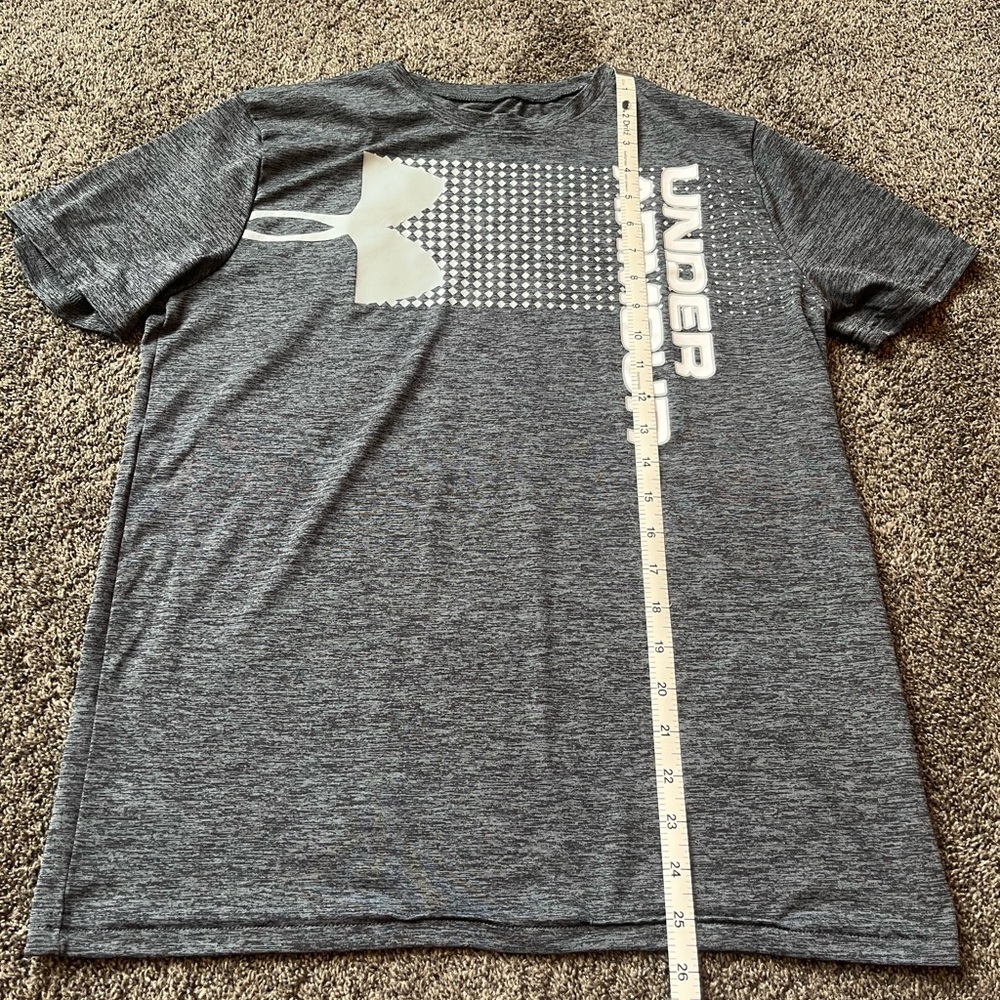 Youth Under Armour Gray Performance Athletic Shirt - Picture 5 of 5